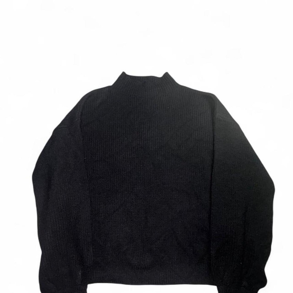 Pinque black ribbed knit sweater in size S